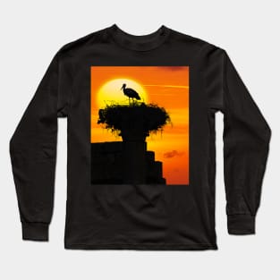 Volubilis Stork. Long Sleeve T-Shirt